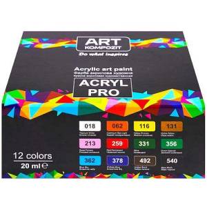 Набір акрилових фарб Acril PRO 12штх20мл