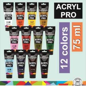 Набір акрилових фарб Acril PRO 12штх75мл